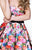 Tarik Ediz - Floral Cocktail Dress 50022 in Multi-Color