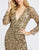 Mac Duggal Evening - 5002D Fully Sequined Deep V-neck Trumpet Dress In Gold