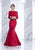 Tarik Ediz - Two Piece Long Dress 50035 in Red