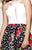 Tarik Ediz - Halter Floral Cocktail Dress 50036 in White and Multi-Color