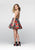 Tarik Ediz - Halter Floral Cocktail Dress 50036 in White and Multi-Color