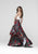 Tarik Ediz - Two Piece Floral Gown 50038 in White and Multi-Color
