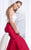 Tarik Ediz - Two Piece Mermaid Gown 50039 in White and Red