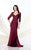 Montage by Mon Cheri - 214943 Criss Cross Ruched Lace Evening Gown in Red