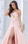 Tarik Ediz - Floral Long Dress 50065 in Pink
