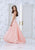Tarik Ediz - Floral Long Dress 50065 in Pink