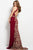 50084 Gilt Embroidered Keyhole Gown