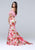 Tarik Ediz -  Two Piece Long Dress 50090 in Pink and Multi-Color