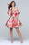 Tarik Ediz - Off Shoulder Cocktail Dress 50092 in Multi-Color