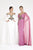Saboroma - 5009 Cap Sleeve Beaded Illusion Cutout Sheath Gown In White and Pink