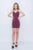 Nina Canacci - 500 Pleated Surplice Bodice Sheath Dress