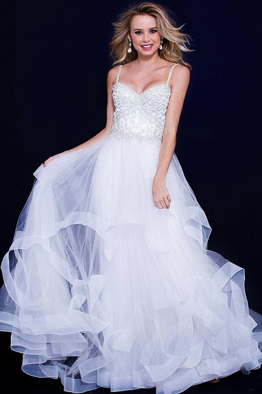 50116 Embellished Sweetheart Layered Tulle Ballgown