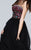Tarik Ediz - Sheer Neckline Long Dress 50116 in Black