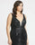 Mac Duggal Fabulouss - 5013F Sequined Low V-Neck and Back Long Gown In Black