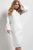 50160 Bell Sleeved Bateau Column Dress
