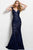50162 Embroidered V-neck Sheath Dress