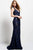 50162 Embroidered V-neck Sheath Dress