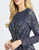 Mac Duggal Evening - 5016D Sequined Long Sleeve Sheath Dress In Blue