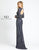 Mac Duggal Evening - 5016D Sequined Long Sleeve Sheath Dress In Blue