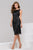 Black Fitted Cocktail Dress 50176