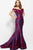 50186 Off Shoulder Floral Embroidered Mermaid Gown