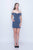 Nina Canacci - 501 Glittered Off Shoulder Sheath Dress