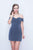 Nina Canacci - 501 Glittered Off Shoulder Sheath Dress
