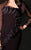 Daymor Couture - Ruffled Bodice Evening Gown with Bolero Jacket  501 in Aubergine