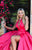 Tarik Ediz - 50213 High Halter Pleated Ballgown Overskirt Gown In Pink