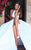Tarik Ediz - 50213 High Halter Pleated Ballgown Overskirt Gown In White