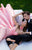 Tarik Ediz - 50216 Strapless Lace with Pleated Ballgown Overskirt In Pink