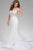 Fully beaded Sheer Neckline Mermaid Dress 50220