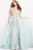 50229 Floral V-neck A-line Dress