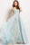 50229 Floral V-neck A-line Dress
