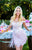 Tarik Ediz - 50256 Beaded Floral Off Shoulder Fringe Dress In Pink