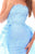 Tarik Ediz - 50257 Floral Embroidered Strapless Tulle Overskirt Gown In Blue