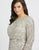 Mac Duggal Fabulouss - 5025F Sequined Three-Fourth Sleeves Long Gown In Silver