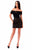 Tarik Ediz - 50271 Off Shoulder Lace Ballgown Overskirt Dress In Black