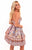 Tarik Ediz - 50273 Floral Printed Strapless Cocktail Dress In Pink and Multi-Color