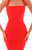 Tarik Ediz - 50286 Statuesque Halter Strap Sheath Gown In Red
