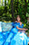 Tarik Ediz - 50298 Ruffled Off-Shoulder Fitted Mermaid Gown In Blue