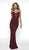 Intrigue by Blush - 502 Beaded Sweetheart Evening Gown In Red