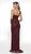 Intrigue by Blush - 502 Beaded Sweetheart Evening Gown In Red