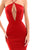 Tarik Ediz - 50305 Plunging Cutout Sleeveless Mermaid Gown In Red