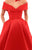 Tarik Ediz - 50310 Off-Shoulder Taffeta Ballgown with Choker In Red