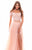 Tarik Ediz - 50311 Two Piece Off Shoulder Evening Gown In Orange