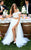 Tarik Ediz - 50311 Two Piece Off Shoulder Evening Gown In White