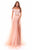 Tarik Ediz - 50311 Two Piece Off Shoulder Evening Gown In Orange