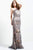50314 Beaded Fitted Evening Gown