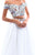Tarik Ediz - 50321 Two Piece Off Shoulder A-line Dress In White